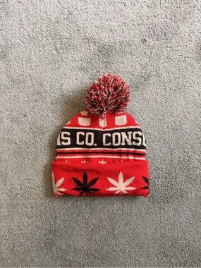 Consume Cannabis Pom Pom Beanie
